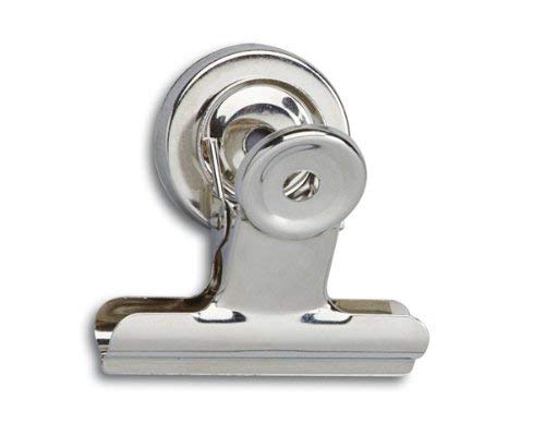 Brief-Klemmer mit Magnet, Breite 50 mm, 2 St./Set, Farbe: nickel Brief-Klemmer mit Magnet, Breite 50 mm, 2 St./Set, Farbe: nickel von Maul