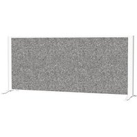 MAUL Akustik-Tischtrennwand MAULconnecto 9851202, dunkelgrau 120,0 x 50,0 cm von Maul
