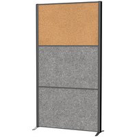 MAUL Akustik-Trennwand MAULconnecto 9605089, dunkelgrau, braun 100,0 x 182,0 cm MAUL Akustik-Trennwand MAULconnecto 9605089, dunkelgrau, braun 100,0 x 182,0 cm von Maul