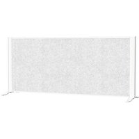 MAUL Akustik-Tischtrennwand MAULconnecto 9852202, hellgrau 120,0 x 50,0 cm von Maul