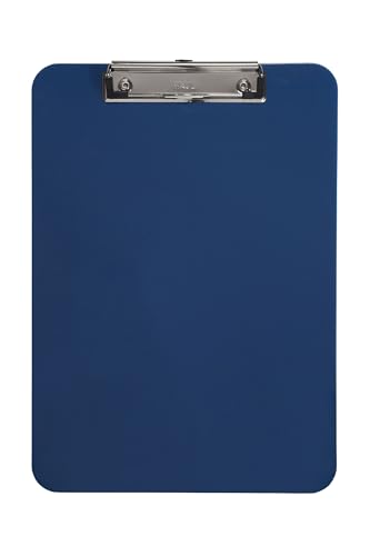 MAUL Klemmbrett A4 | Schreibbrett aus Kunststoff im DIN A4 Format | Clipboard zum Aufhängen | moderner Klemmer zur Aufbewahrung von Papier | für Büro, Küche und Werkstatt | Dunkelblau MAUL Klemmbrett A4 | Schreibbrett aus Kunststoff im DIN A4 Format | Clipboard zum Aufhängen | moderner Klemmer zur Aufbewahrung von Papier | für Büro, Küche und Werkstatt | Dunkelblau von Maul