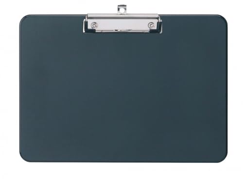 MAUL Klemmbrett A4 | Schreibbrett aus Kunststoff im DIN A4 Querformat | Clipboard zum Aufhängen | Klemmer zur Aufbewahrung von Papier | für Büro, Küche und Werkstatt | Schwarz von MAUL