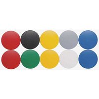 MAUL Magnete farbsortiert, Kunststoff Ø 3,8 cm, 10 St. von Maul