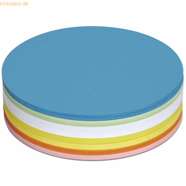 MAUL Moderationskarten Kreis 185mm sortiert VE=250 stück MAUL Moderationskarten Kreis 185mm sortiert VE=250 stück von Maul