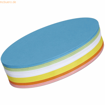MAUL Moderationskarten Oval 110x190mm sortiert VE=250 stück MAUL Moderationskarten Oval 110x190mm sortiert VE=250 stück von Maul