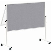 MAUL Moderationswand MAULsolid 120,0 x 150,0 cm grau, weiß von Maul