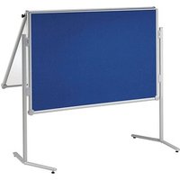 MAUL Moderationswand professionell, klappbar 120,0 x 150,0 cm blau, weiß von Maul