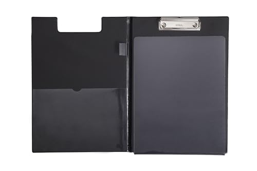 MAUL Schreibmappe A4 | Mappe aus Karton mit Folienüberzug | Dokumentenmappe A4 mit Fach für Papier und Durchschreibschutz | Dokumententasche zum Aufhängen | Aktenmappe für Büro | Schwarz MAUL Schreibmappe A4 | Mappe aus Karton mit Folienüberzug | Dokumentenmappe A4 mit Fach für Papier und Durchschreibschutz | Dokumententasche zum Aufhängen | Aktenmappe für Büro | Schwarz von Maul