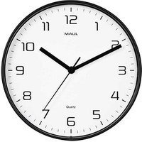 MAUL Wanduhr MAULdrip weiß schwarz Kunststoff, Ø 25,0 cm von Maul
