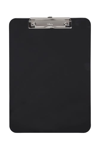 MAUL Klemmbrett A4 | Schreibbrett aus Kunststoff im DIN A4 Format | Clipboard zum Aufhängen | moderner Klemmer zur Aufbewahrung von Papier | für Büro, Küche und Werkstatt | Schwarz MAUL Klemmbrett A4 | Schreibbrett aus Kunststoff im DIN A4 Format | Clipboard zum Aufhängen | moderner Klemmer zur Aufbewahrung von Papier | für Büro, Küche und Werkstatt | Schwarz von Maul