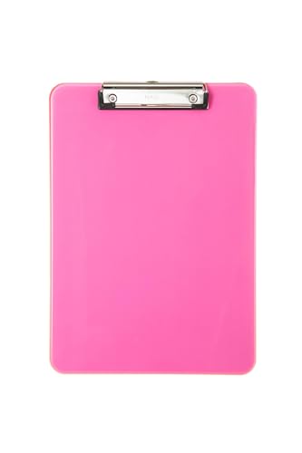 MAUL Klemmbrett A4 MAULneon | Schreibbrett aus Kunststoff im DIN A4 Format | Clipboard zum Aufhängen | moderner Klemmer zur Aufbewahrung von Papier | für Büro, Küche und Werkstatt | Pink MAUL Klemmbrett A4 MAULneon | Schreibbrett aus Kunststoff im DIN A4 Format | Clipboard zum Aufhängen | moderner Klemmer zur Aufbewahrung von Papier | für Büro, Küche und Werkstatt | Pink von Maul
