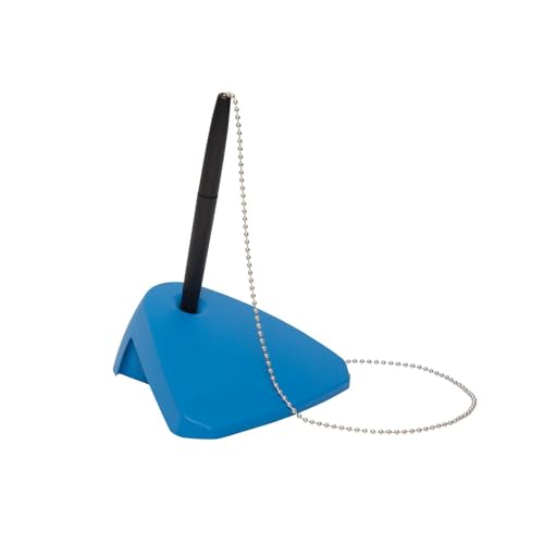Maul Kugelschreiberständer Modern Recycling | Kugelschreiber mit Kette | Stifthalter aus 85% recyceltem Kunststoff | Für ideale Organisation am Schreibtisch, Empfangstresen oder im Büro | Blau Maul Kugelschreiberständer Modern Recycling | Kugelschreiber mit Kette | Stifthalter aus 85% recyceltem Kunststoff | Für ideale Organisation am Schreibtisch, Empfangstresen oder im Büro | Blau von Maul