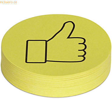 Maul Moderationskarte Daumen 95 mm gelb VE=100 Stück Maul Moderationskarte Daumen 95 mm gelb VE=100 Stück von Maul