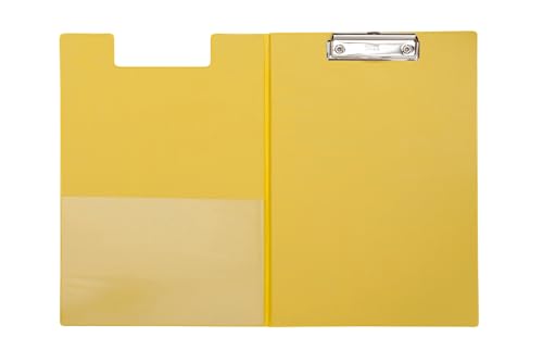 MAUL Schreibmappe A4 | Mappe aus Pappe mit Folienüberzug zum Zuklappen | Dokumentenmappe A4 mit Fach für Papier | Praktische Dokumententasche zum Aufhängen | Aktenmappe für Büro | Gelb MAUL Schreibmappe A4 | Mappe aus Pappe mit Folienüberzug zum Zuklappen | Dokumentenmappe A4 mit Fach für Papier | Praktische Dokumententasche zum Aufhängen | Aktenmappe für Büro | Gelb von Maul