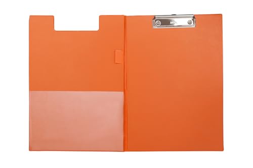 MAUL Schreibmappe A4 | Mappe aus Pappe mit Folienüberzug zum Zuklappen | Dokumentenmappe A4 mit Fach für Papier | Praktische Dokumententasche zum Aufhängen | Aktenmappe für Büro | Orange MAUL Schreibmappe A4 | Mappe aus Pappe mit Folienüberzug zum Zuklappen | Dokumentenmappe A4 mit Fach für Papier | Praktische Dokumententasche zum Aufhängen | Aktenmappe für Büro | Orange von Maul