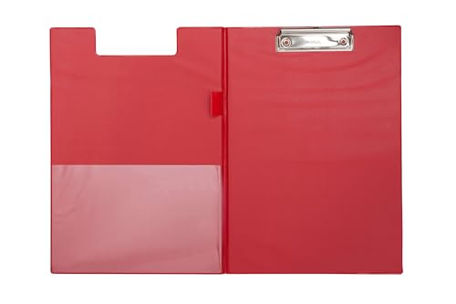 MAUL Schreibmappe A4 | Mappe aus Pappe mit Folienüberzug zum Zuklappen | Dokumentenmappe A4 mit Fach für Papier | Praktische Dokumententasche zum Aufhängen | Aktenmappe für Büro | Rot MAUL Schreibmappe A4 | Mappe aus Pappe mit Folienüberzug zum Zuklappen | Dokumentenmappe A4 mit Fach für Papier | Praktische Dokumententasche zum Aufhängen | Aktenmappe für Büro | Rot von Maul