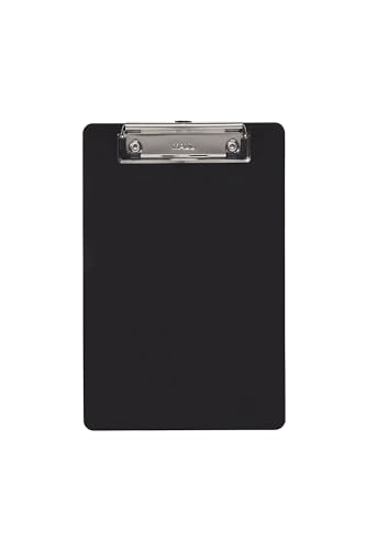 Maul Klemmbrett A5 | Schreibbrett aus Kunststoff im DIN A5 Hochformat | Clipboard zum Aufhängen | Klemmer zur Aufbewahrung von Papier | für Büro, Küche und Werkstatt | Schwarz Maul Klemmbrett A5 | Schreibbrett aus Kunststoff im DIN A5 Hochformat | Clipboard zum Aufhängen | Klemmer zur Aufbewahrung von Papier | für Büro, Küche und Werkstatt | Schwarz von Maul