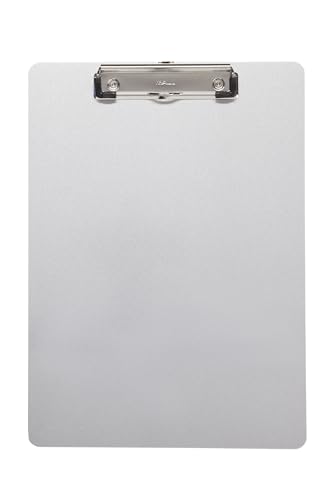 MAUL Klemmbrett A4 | Stabiles Klemmbrett aus Aluminium | Inkl. Magnetband an Rückseite zum Aufhängen | Schreibunterlage mit Bügeklemme 8 mm | Clipboard zum Schreiben, Zeichnen in Büro | Silber MAUL Klemmbrett A4 | Stabiles Klemmbrett aus Aluminium | Inkl. Magnetband an Rückseite zum Aufhängen | Schreibunterlage mit Bügeklemme 8 mm | Clipboard zum Schreiben, Zeichnen in Büro | Silber von Maul