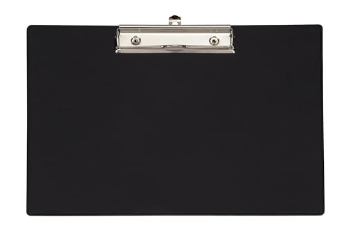 MAUL Klemmbrett A4 | Klemmbrett aus Karton mit Folie | Schreibbrett im A4 Querformat | Clipboard mit moderner Klemmer zur Aufbewahrung von Papier | für Büro, Küche und Werkstatt | Schwarz MAUL Klemmbrett A4 | Klemmbrett aus Karton mit Folie | Schreibbrett im A4 Querformat | Clipboard mit moderner Klemmer zur Aufbewahrung von Papier | für Büro, Küche und Werkstatt | Schwarz von Maul