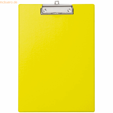 12 x Maul Schreibplatte mit Folienüberzug A4 hoch gelb von Maul