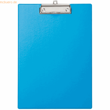12 x Maul Schreibplatte mit Folienüberzug A4 hoch hellblau von Maul