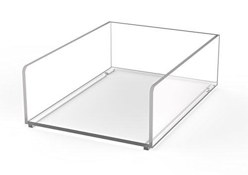 MAUL Zettelkasten A6 aus Acryl 165 x 120 x 53 mm | Schreibtisch Organizer zur Ablage von von Papier, Rechnung, Dokumente | Platzsparend stapelbar für Schreibtisch und Regal | Transparent von Maul