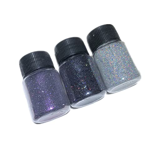 Pigmentpulver für Epoxidharz Glitzer Pulver Pailletten Flocken Irisierender Glitzer für Nail Art Haar Gesicht Körper Nagel Glitzer Suspension Stern Pulver von Mauqfra