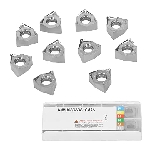 10pcs Dreheinsätze Aluminiumlegierungen indexierbare Mahlen Einsätze CNC -Drehverschneidungswerkzeug für die Metallbearbeitung von Mavaol