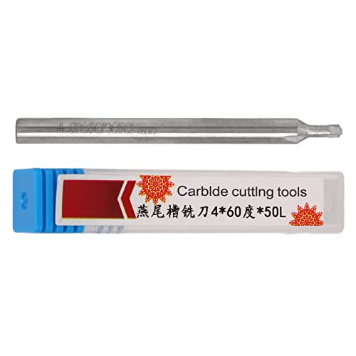 2 Flöte Schwalbenschwanz -Endmühle Effiziente flexible Metallarbeiten Schwalbenschwanzkutter 50 mm Länge (60°) von Mavaol
