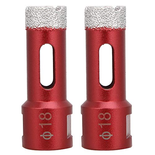 2pcs Diamond Lochsägen Bit Elektrische Elektrowerkzeugwinkel - Zubehör für Keramikfliesen (Angle grinder hole opener 18mm) von Mavaol
