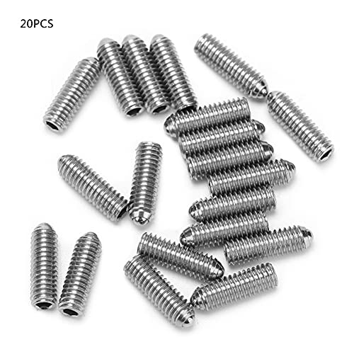 Edelstahl -Federkugelkugel Sechskant Bolzen -Bolzen -Sockel -Befestigungsschrauben positionieren Perle für Montage -Arbeitswerkzeuge (M4*12(20PCS)) von Mavaol