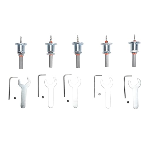 Einstellbarer Countersink -Bohrer Bit Set Hartstahl -Klopfbohrmaschine Bit Set Holzbearbeitung für effiziente vielseitige Projekte Einstellbarer Countersink -Bohrer Bit Set Hartstahl -Klopfbohrmaschine Bit Set Holzbearbeitung für effiziente vielseitige Projekte von Mavaol