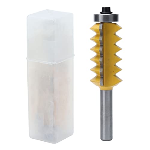 Fugenrouter Bit Kohlenstoffstahllegierung glatte Wellenstyp Multi -Zahn -Fräser 8mm Schaft für Holzbearbeitung (40 mm) von Mavaol