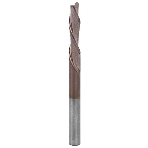 Hartes Wolframstahl CNC End Milling Cutter Double D Cutter für Holzschnitt Bronze (4*4*17*51L) von Mavaol