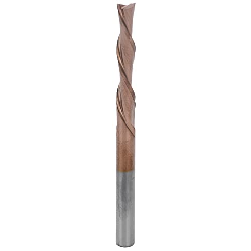 Hartes Wolframstahl CNC End Milling Cutter Double D Cutter für Holzschnitt Bronze (4*4*22*55L) von Mavaol