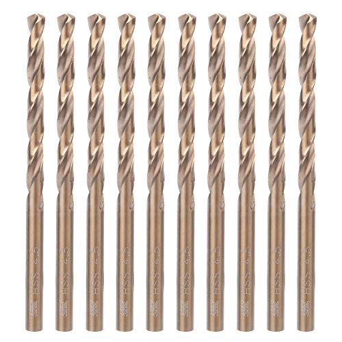 Hochgeschwindigkeits -Stahl -Drehbohrbits Premium -Bohreffekt glatte Präzision 10pcs 6,0/6,5/7,0/7,5 mm (6.0 10 pieces per box/full grinding 4341) von Mavaol