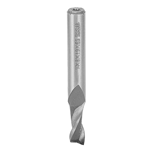 Hochgeschwindigkeitsstahl 2 -Flex -Spiralendmühle Straight Shank CNC Mahlen Cutter Tool Hardware für Holz -Acrylaluminium (7 * 8 * 19 * 63) von Mavaol