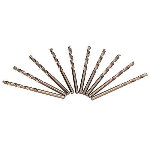 Mavaol 10pcs Bohrerbits 40 mm vollständig gemahlener gerader Schaftstahl -Stahl -Drehbohrbit für Metallholzstahl aus Kunststoffbohrungen von Mavaol
