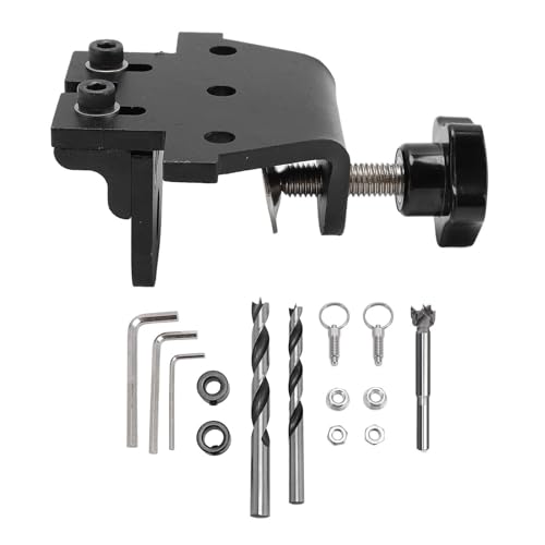 Mavaol 28 mm Doweling -Jig mit Querlatte 12mm exzentrisches Loch 3 in 1 Bohrlokator -Kit für Holzbearbeitung und Möbelinstallation von Mavaol