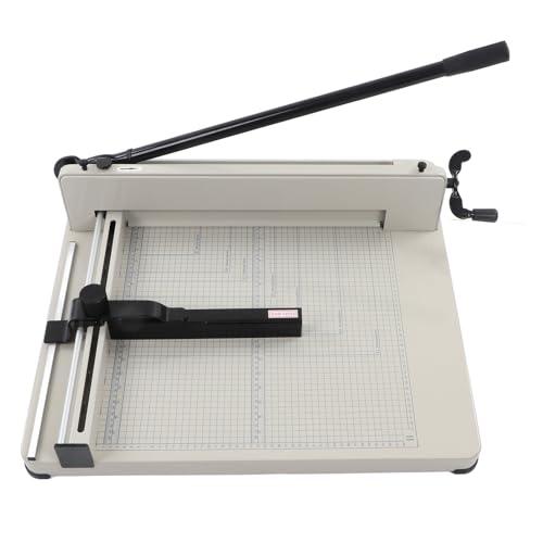 Papierschneider Hochleistungshandbuch Desktop A3 Slicer Trimmer Schneidmaschine Langzeitverschleiß Doppelsicherheit Schutz Ergonomisches Design für Büroschule Metall Blau Blau von Mavaol