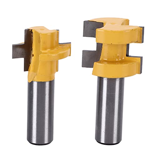 Router Bit Zungenrille Cutter Set stabile Werke 2pcs Kit Holzbearbeitung (1/2 Inch Shank) von Mavaol