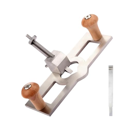Router Flugzeug Verstellbares Blatt Edelstahl Handholzplaner Handheld Holzbearbeitungswerkzeug für Schreinerprofis Router Flugzeug Verstellbares Blatt Edelstahl Handholzplaner Handheld Holzbearbeitungswerkzeug für Schreinerprofis von Mavaol
