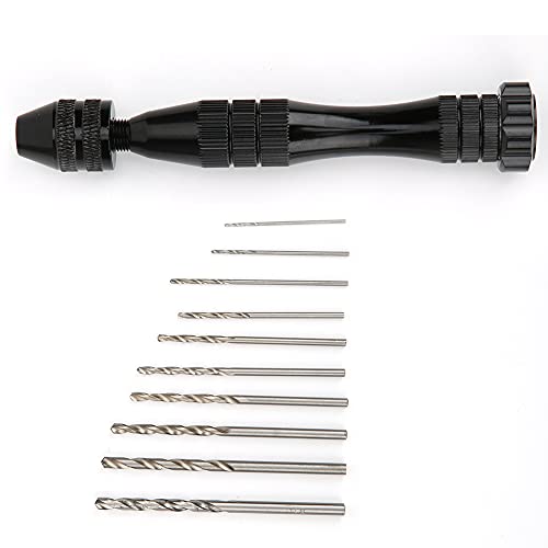 Schwarze Aluminiumlegierung Hand -Twist -Bohrer -Set 10 Bohrbits Handbuch Holzbearbeitungswerkzeuge für die Modellherstellung Schwarze Aluminiumlegierung Hand -Twist -Bohrer -Set 10 Bohrbits Handbuch Holzbearbeitungswerkzeuge für die Modellherstellung von Mavaol