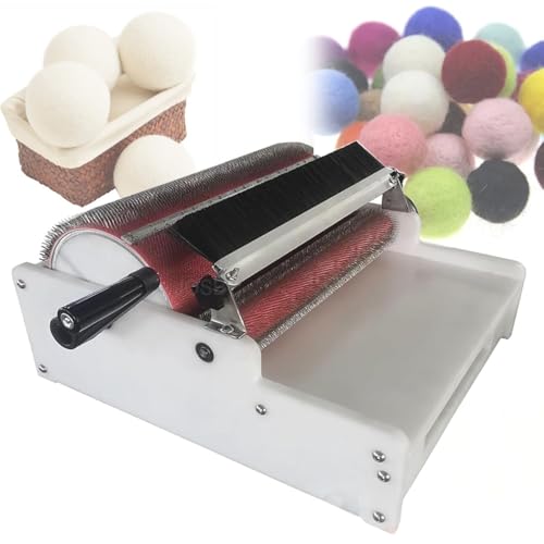 Manuelle Wollfaser-Kardiermaschine, DIY-Wollfilzmaschine, Wollmischbrett-Set, Mit Aluminium-Legierung Geschwindigkeitswechsel Rad, Riemenantrieb & Keine Elektrizität Erforderlich, Für DIY Handwerk Manuelle Wollfaser-Kardiermaschine, DIY-Wollfilzmaschine, Wollmischbrett-Set, Mit Aluminium-Legierung Geschwindigkeitswechsel Rad, Riemenantrieb & Keine Elektrizität Erforderlich, Für DIY Handwerk von Mavdecll