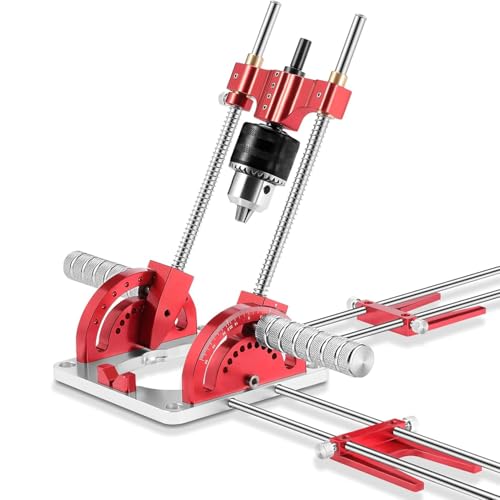 Mavdecll Bohrerführung Mit Bohrfutter, Multi-Winkel-Bohrerführung Mit Winkelmesser-Skala, 0 ° -60 ° Einstellbarer Winkel, Mobiler Bohrständer Aus Aluminiumlegierung, Für 1.5-13mm Bohrmaschinen Mavdecll Bohrerführung Mit Bohrfutter, Multi-Winkel-Bohrerführung Mit Winkelmesser-Skala, 0 ° -60 ° Einstellbarer Winkel, Mobiler Bohrständer Aus Aluminiumlegierung, Für 1.5-13mm Bohrmaschinen von Mavdecll