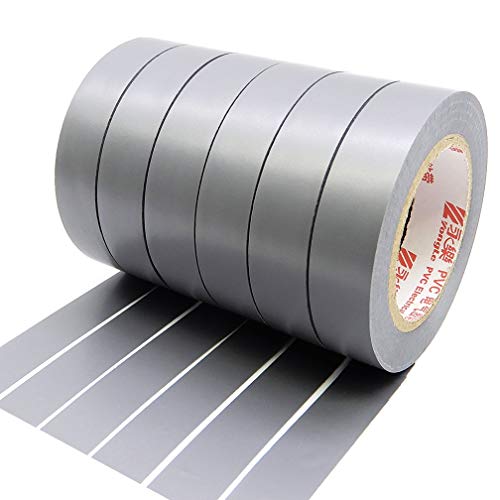 Maveek Isolierband Grau, 6 Rollen 15mm x 15 m isolierband Wasserdicht Elektrisch PVC klebeband für kabel isolierung, Reparatur und Bündelung von Kabeln Maveek Isolierband Grau, 6 Rollen 15mm x 15 m isolierband Wasserdicht Elektrisch PVC klebeband für kabel isolierung, Reparatur und Bündelung von Kabeln von Maveek
