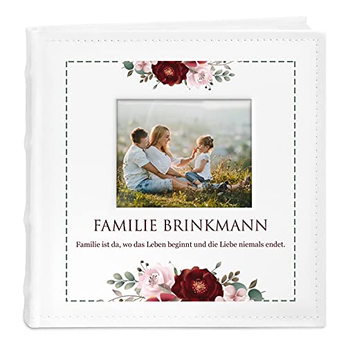 Maverton Einsteckalbum + mit Aufdruck - für 200 Fotos 10x15-100 weiße Seiten - Größe 21x22cm - Weiß - Geschenk für Paare - Hochzeitsgeschenk - Hochzeitstaggeschenke - Familie Maverton Einsteckalbum + mit Aufdruck - für 200 Fotos 10x15-100 weiße Seiten - Größe 21x22cm - Weiß - Geschenk für Paare - Hochzeitsgeschenk - Hochzeitstaggeschenke - Familie von Maverton