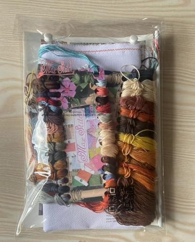 Max Stitch Lucky Bag Kreuzstich-Set, 1 Set, mittelgroß, 14-fädiger Aida-Stoff, Baumwollfaden, Aida-Stoff, unbedruckter Aida-Stoff, Design-Kreuzstich-Set nach zufälligem Thema von Max Stitch