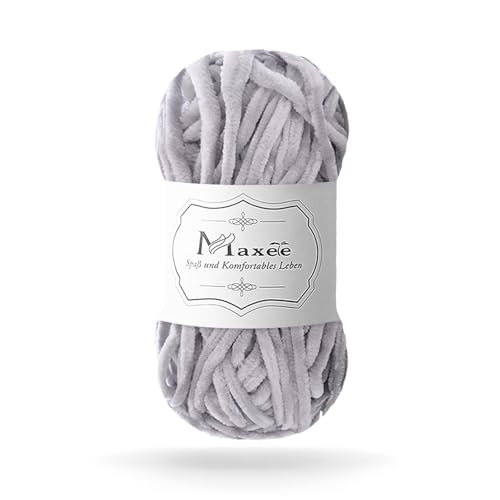Maxee 100g Samtig Babywolle, Samt Chenille Garn mit Häkelwerkzeuge, Kuschelweich Velvet Chenillegarn Flauschige, Weich Plüschwolle Häkelgarn Wolle zum Stricken & Häkeln Maxee 100g Samtig Babywolle, Samt Chenille Garn mit Häkelwerkzeuge, Kuschelweich Velvet Chenillegarn Flauschige, Weich Plüschwolle Häkelgarn Wolle zum Stricken & Häkeln von Maxee
