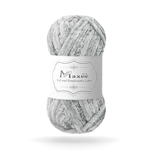 Maxee 100g Samtig Babywolle, Samt Chenille Garn mit Häkelwerkzeuge, Kuschelweich Velvet Chenillegarn Flauschige, Weich Plüschwolle Häkelgarn Wolle zum Stricken & Häkeln Maxee 100g Samtig Babywolle, Samt Chenille Garn mit Häkelwerkzeuge, Kuschelweich Velvet Chenillegarn Flauschige, Weich Plüschwolle Häkelgarn Wolle zum Stricken & Häkeln von Maxee